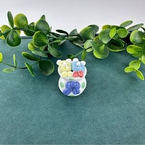 Vintage MIni Cats Figurine in a bag with bow